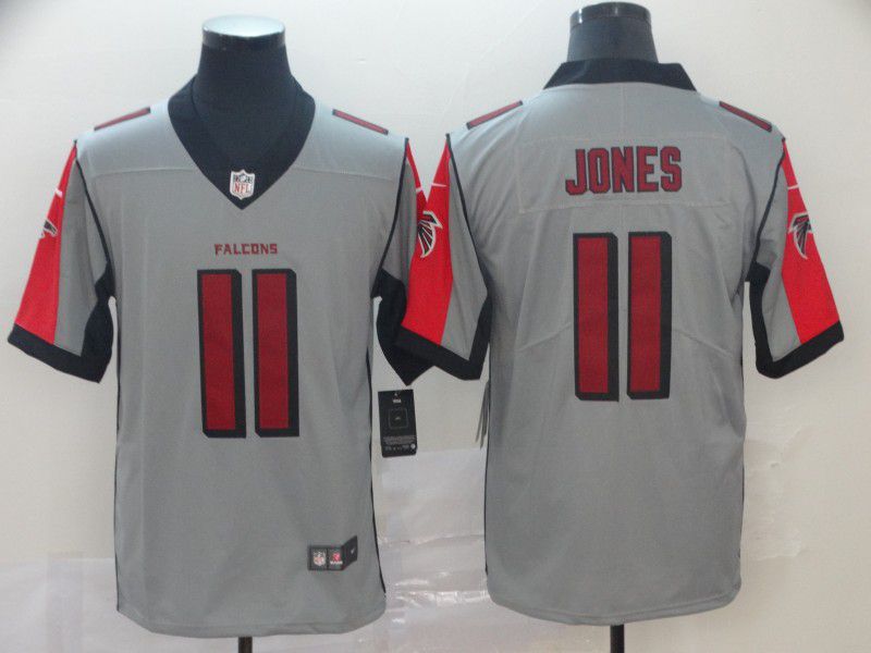 Men Atlanta Falcons #11 Jones Grey Nike Vapor Untouchable Limited NFL Jersey